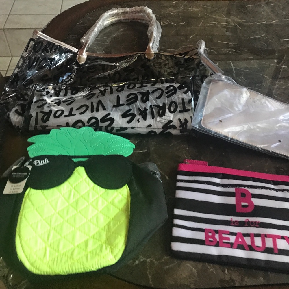 Victoria's Secret clear beach bag and cooler